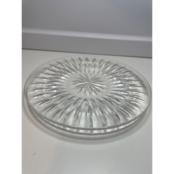 2 Waterford Crystal Maureen Salad Plates about 8 inches - Picture 1 of 10